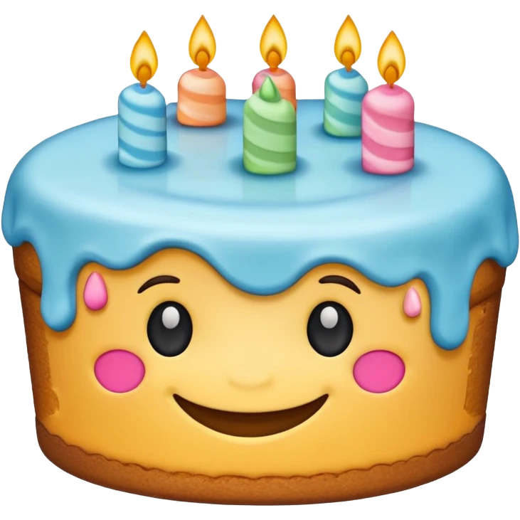 Cake smiling emoji
