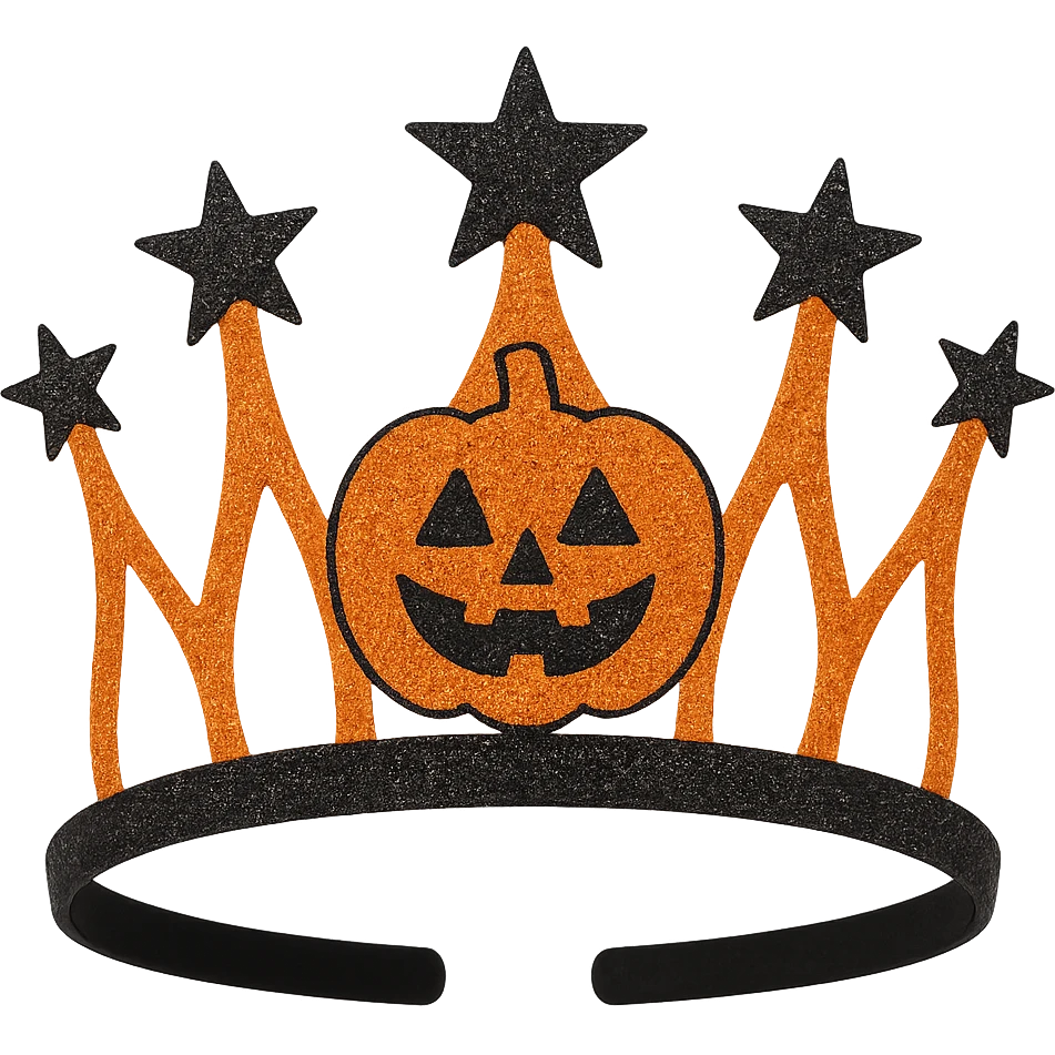 halloween crown, sparkly and trendy, remove background emoji