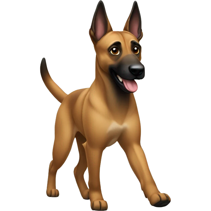 malinois dog marche, walking like human emoji