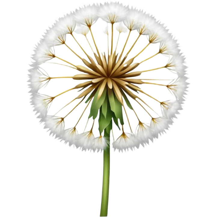 Dandelion flower emoji in white colour looks aesthetic edit better different styles types  emoji