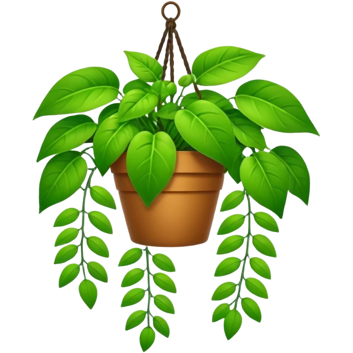 Hanging plants emoji