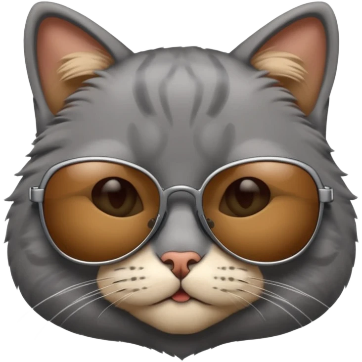 Cat wearing sunglasses emoji