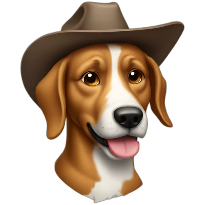 Cowboy dog emoji