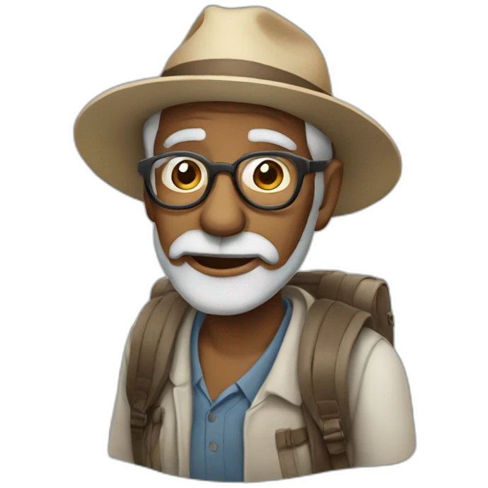 old father travelling abroad emoji