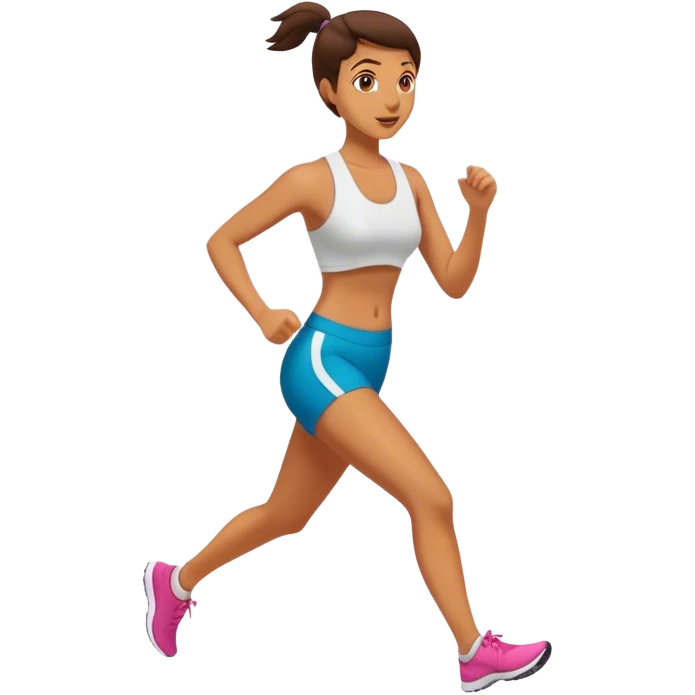 Jogging woman emoji