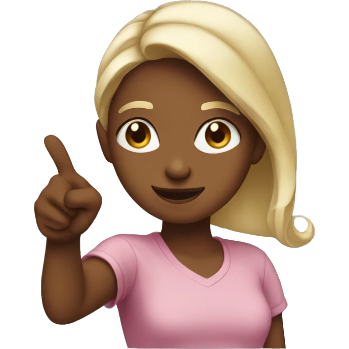 girl pointing to herself  emoji
