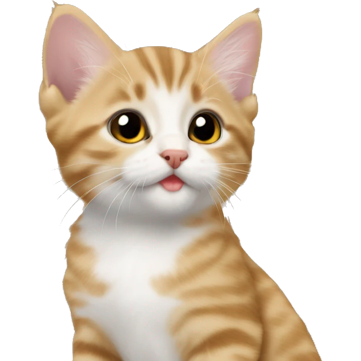 American bobtail kitten emoji