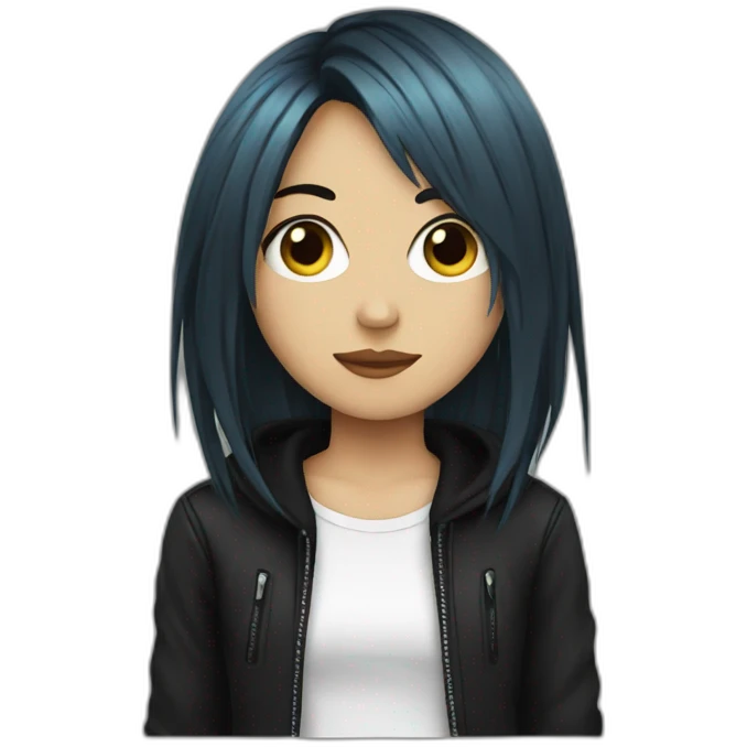 Emo girl emoji