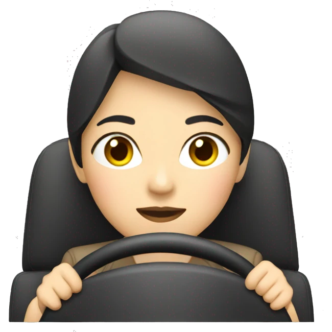 asian woman driving emoji