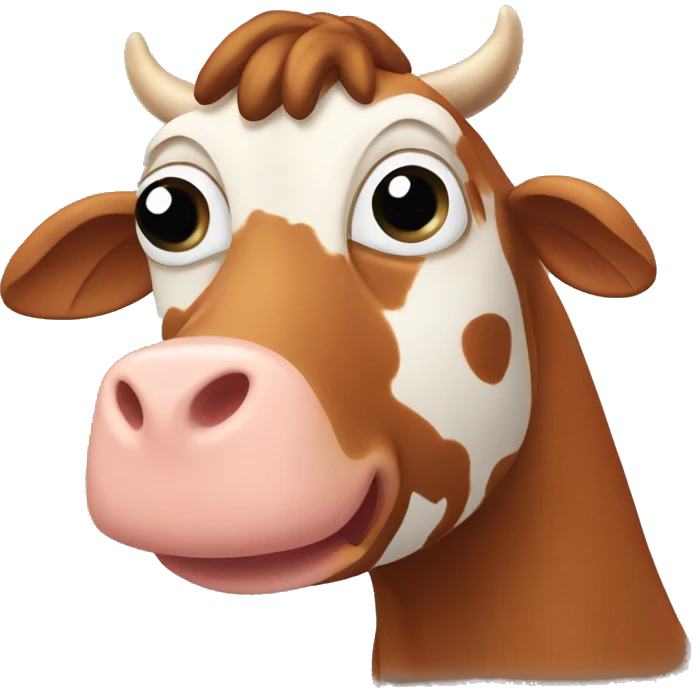 brown chicken brown cow emoji