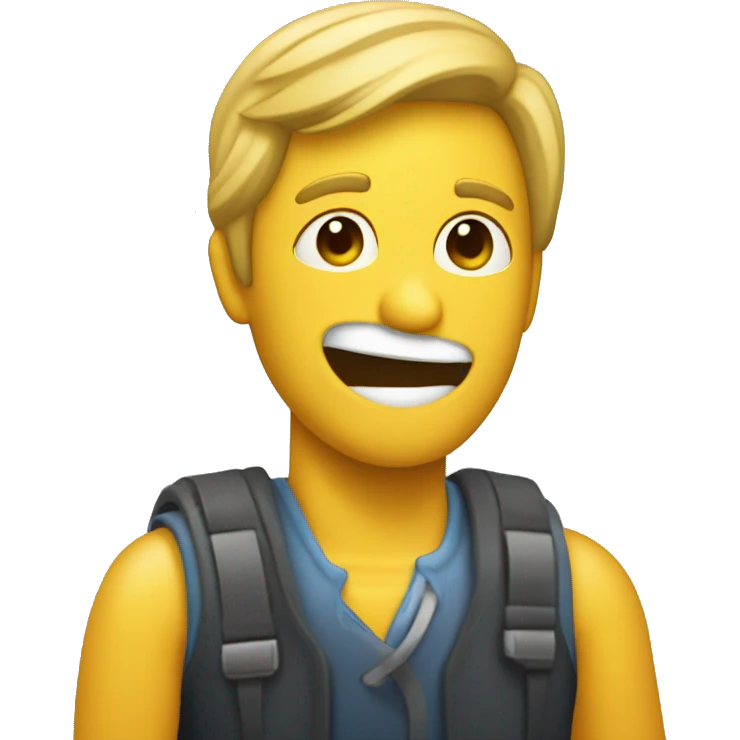 Un personaje animado en forma de ticket emoji