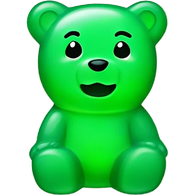 green gummy bear emoji