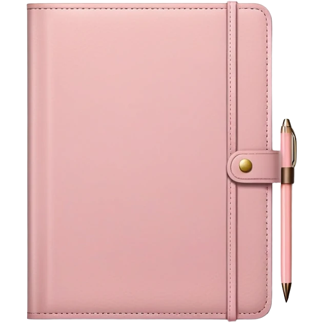 Light pink notebook planner emoji