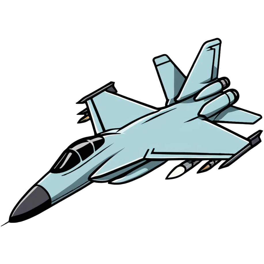 fighter jet dropping bombs emoji