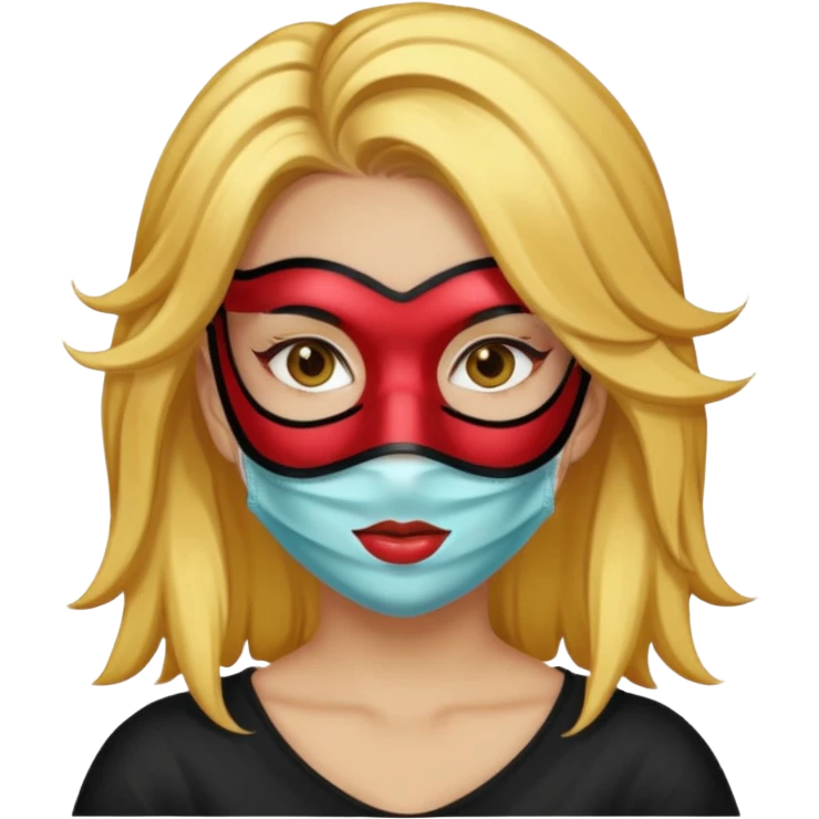 applymask goldhairgirl emoji