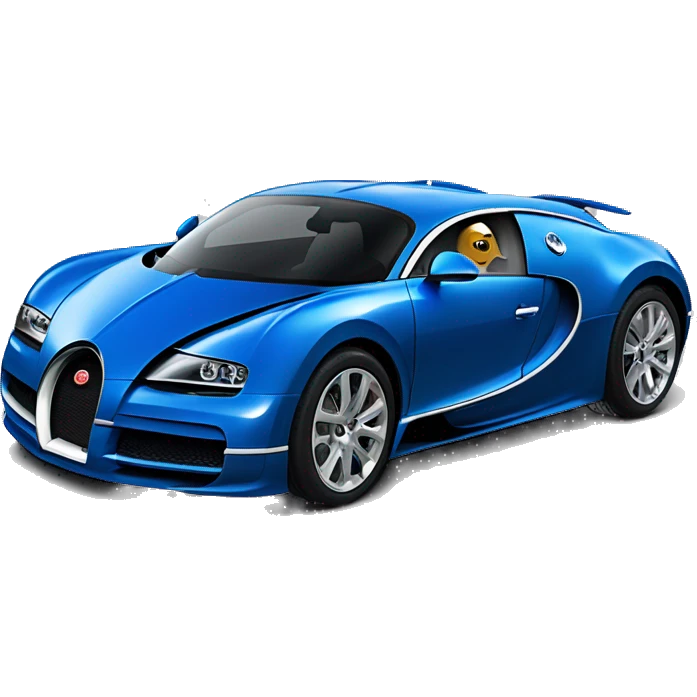 Blue bugatti by cockerel emoji