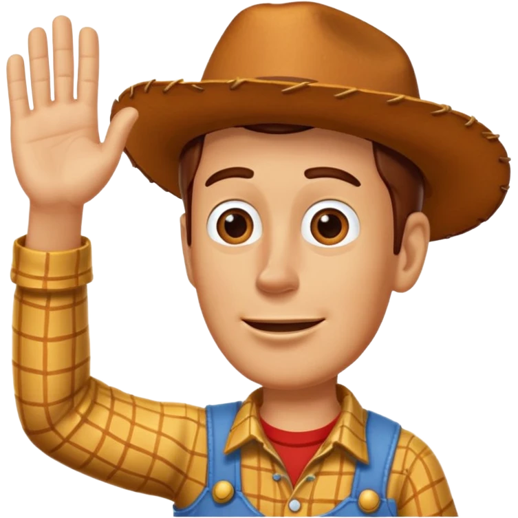 Woody con la mano arriba  emoji