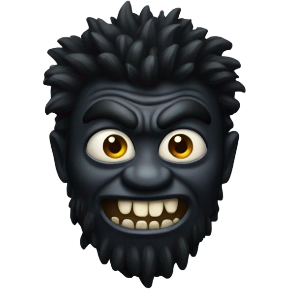 Black monster emoji