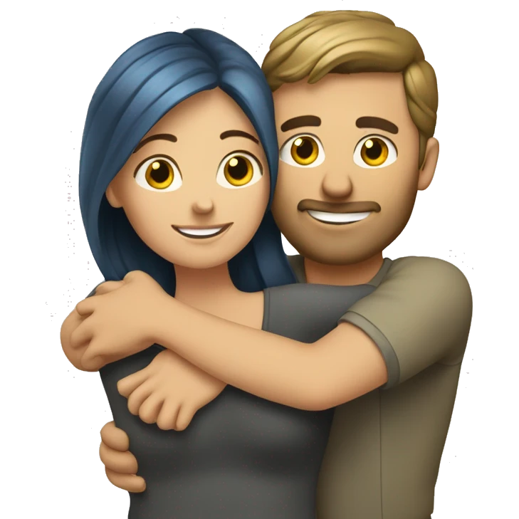 caucasian-man-hugs-causacian-woman emoji