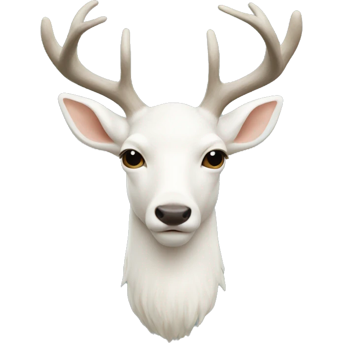 albino deer emoji