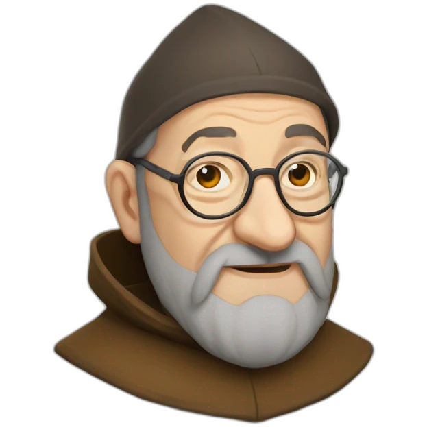 Umberto eco medieval monk emoji
