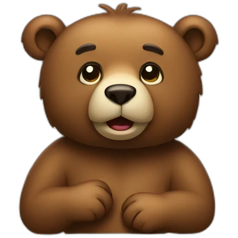 bear having an idea  emoji