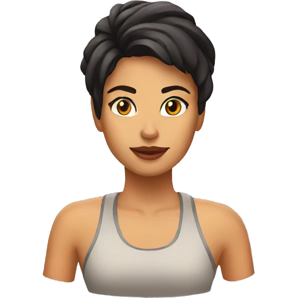 chica morena emoji