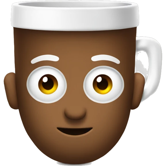 Android con taza de café  emoji