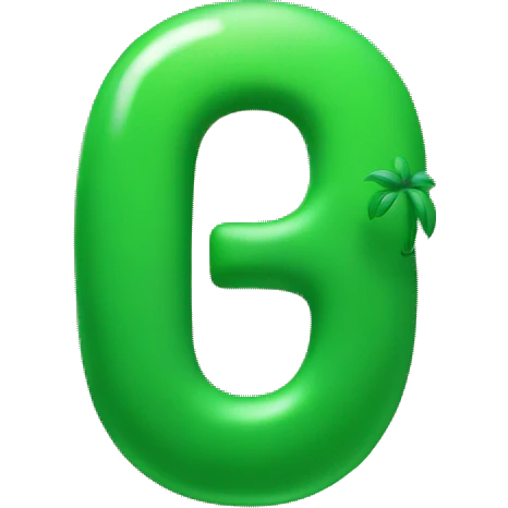 Green butyon with the number 1 on it emoji