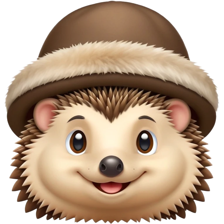 hedgehog wearing a hat emoji
