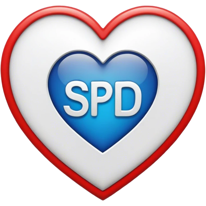 SPD Logo in a heart shape emoji