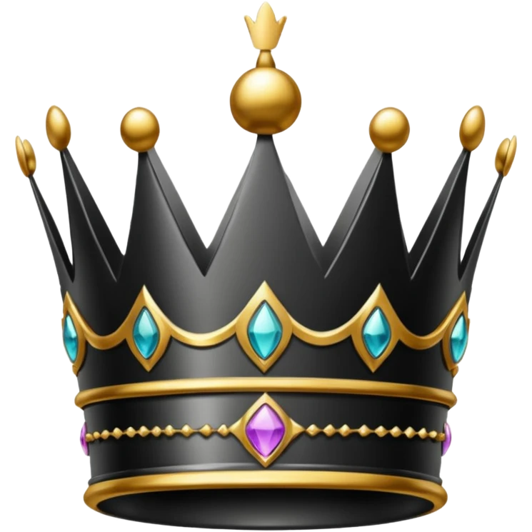crown black emoji