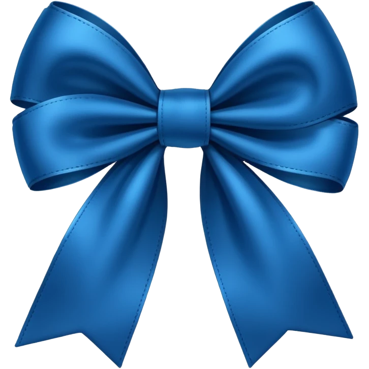 Laço azul escuro emoji