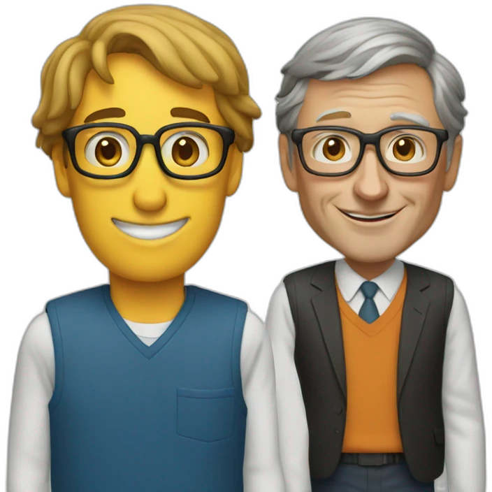 Jobs and Bill Gates emoji