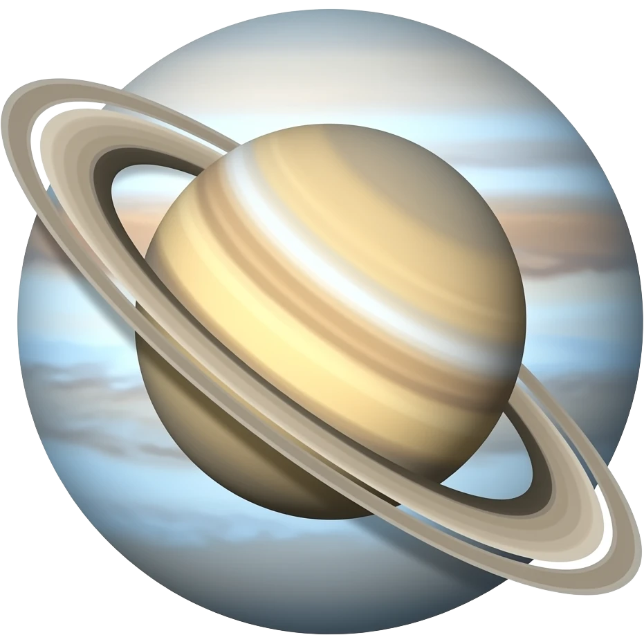 Neptune rings without background emoji