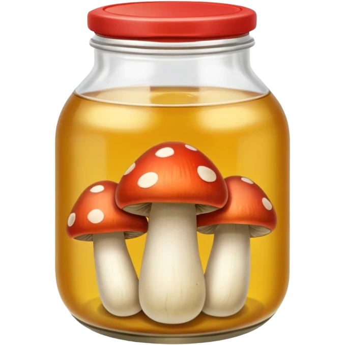 Pickled mushroom one white  emoji