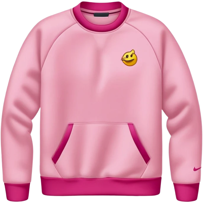 Cute pink Nike pullover emoji