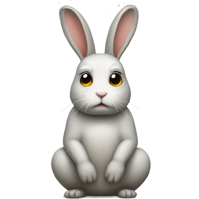 rabbit body unhappy emoji