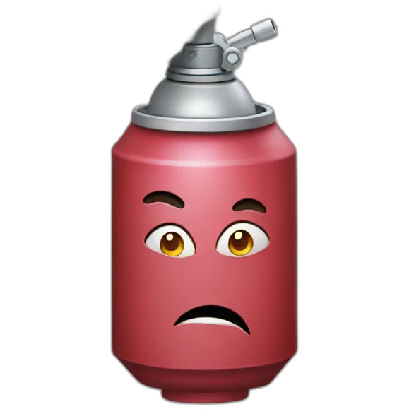 aerosol con piernas emoji