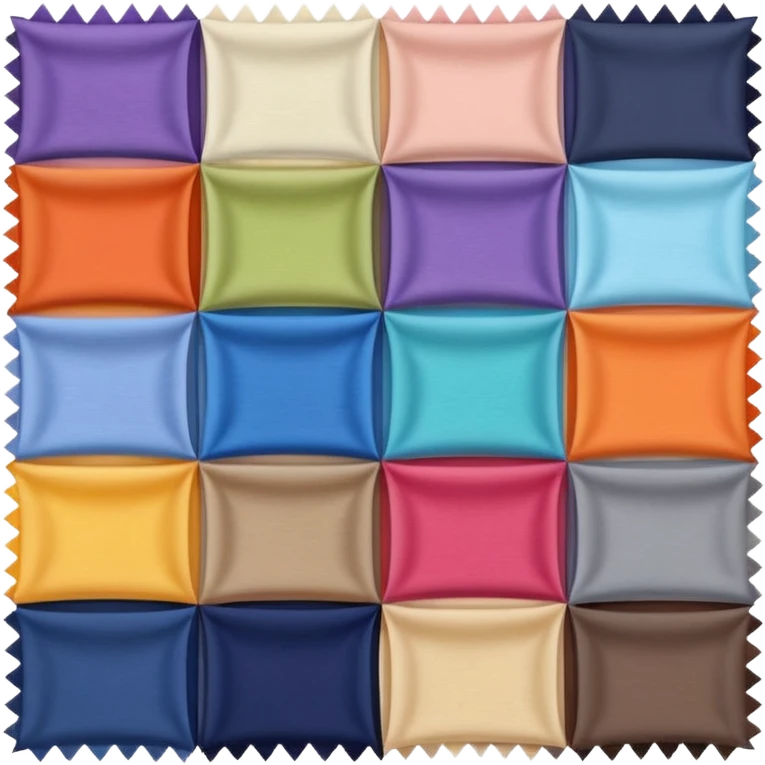 a square of fabric samples  emoji