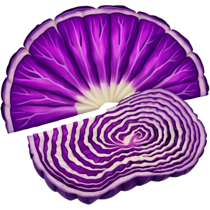 Red cabbage sliced   emoji