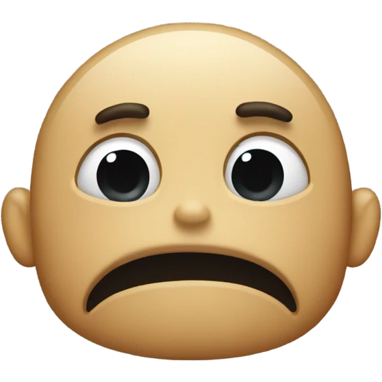 sad head shake emoji