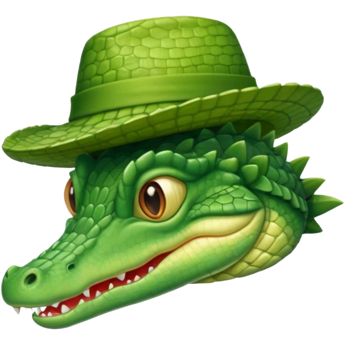 baby crocodile in hats emoji