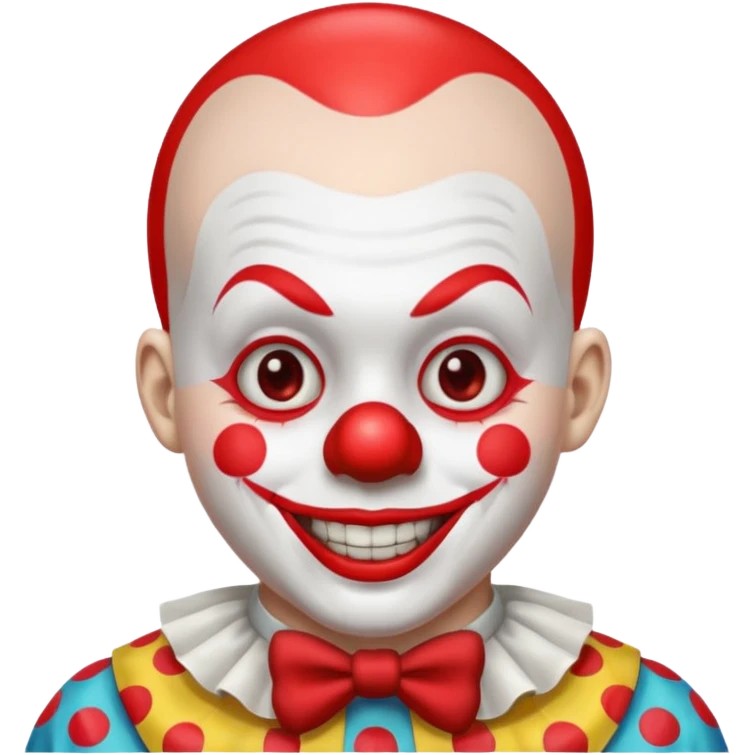 clown in buzzcut emoji
