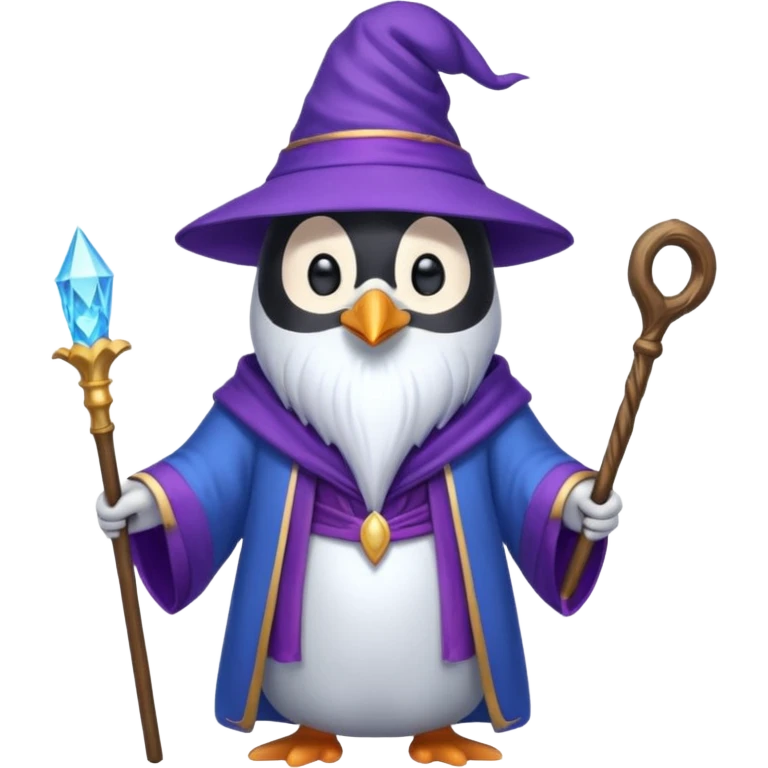 Penguin Wizard emoji