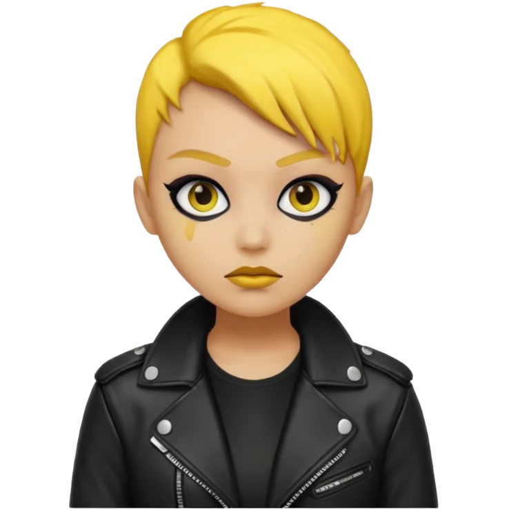 A baddie with circular yellow head emoji