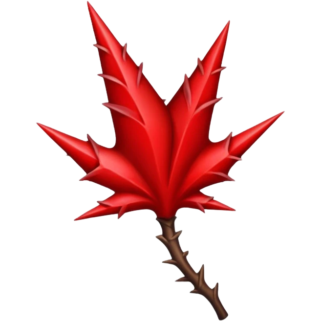 red thorn  emoji