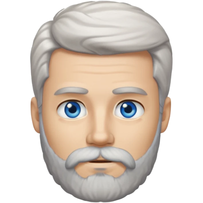 white man salt and pepper hair beard emoji
