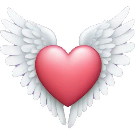 heart with angel wings emoji