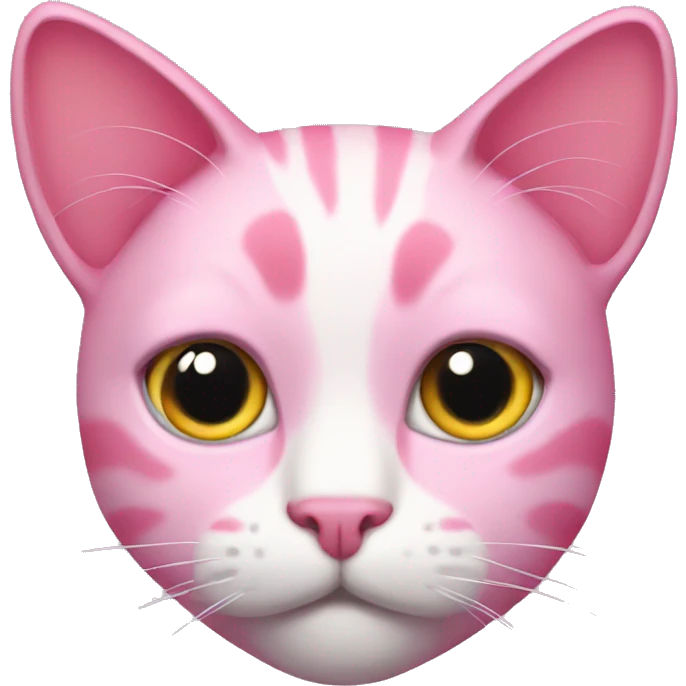 Pink cat emoji